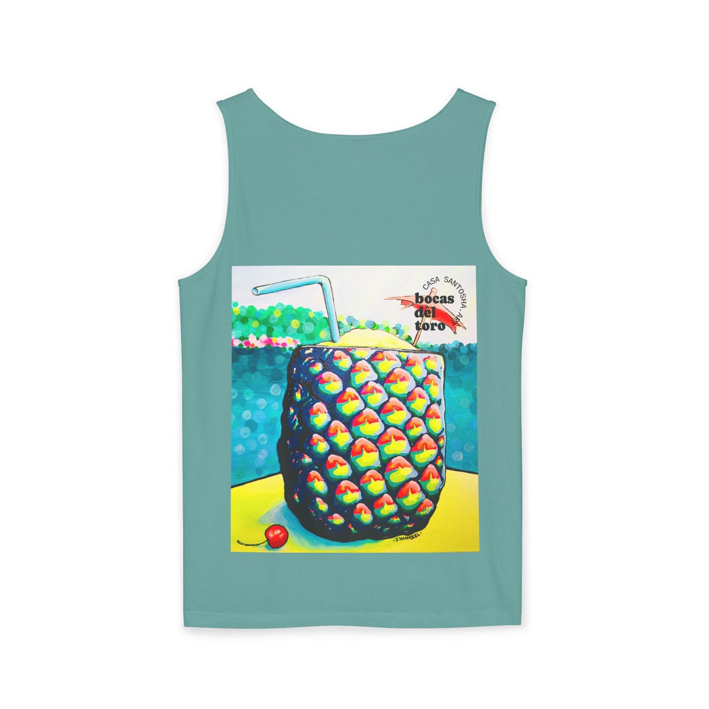 Unisex Neon Piña Colada Tank Top - Perfect for Summer Vibes