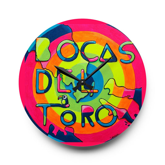 Bocas Del Toro Islands Wall Clock