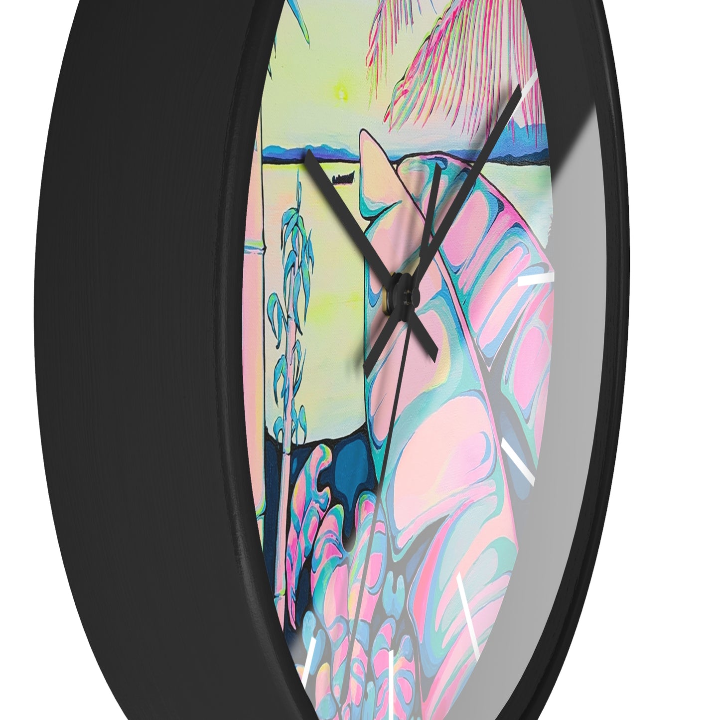 Horloge murale pop art Sérénité Bocas