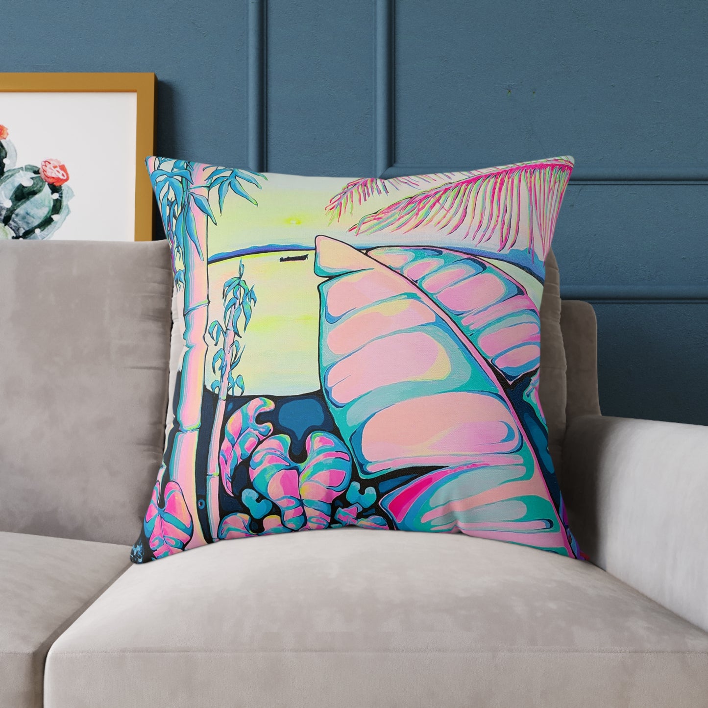 Oreiller décoratif en toile Serenity Bocas Art