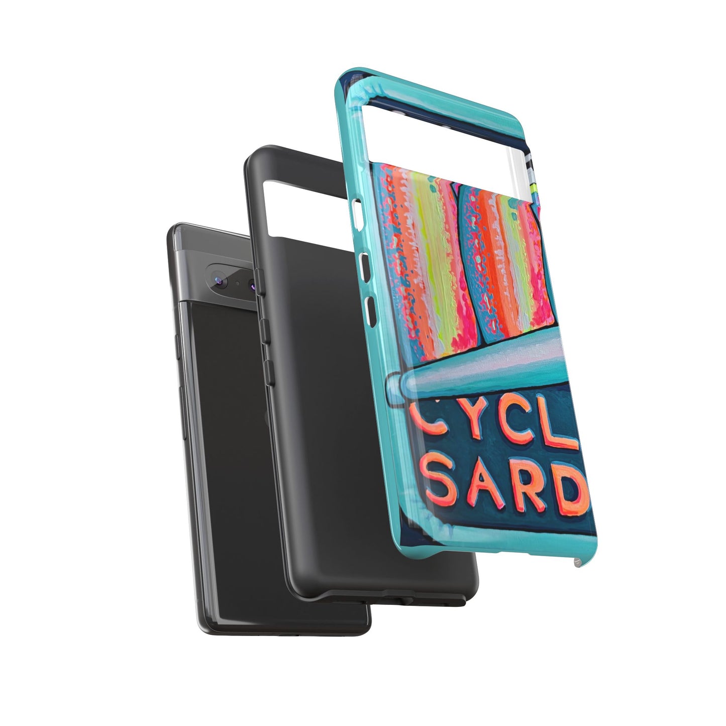 Neon Sardines Tough Phone Case