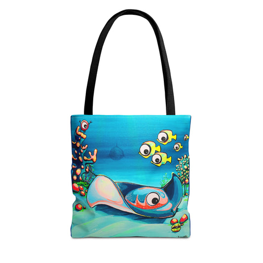 Premium Cyclops Stingray Tote Bag, Original Artist Design, Reusable Shopping Tote, Eco-Friendly