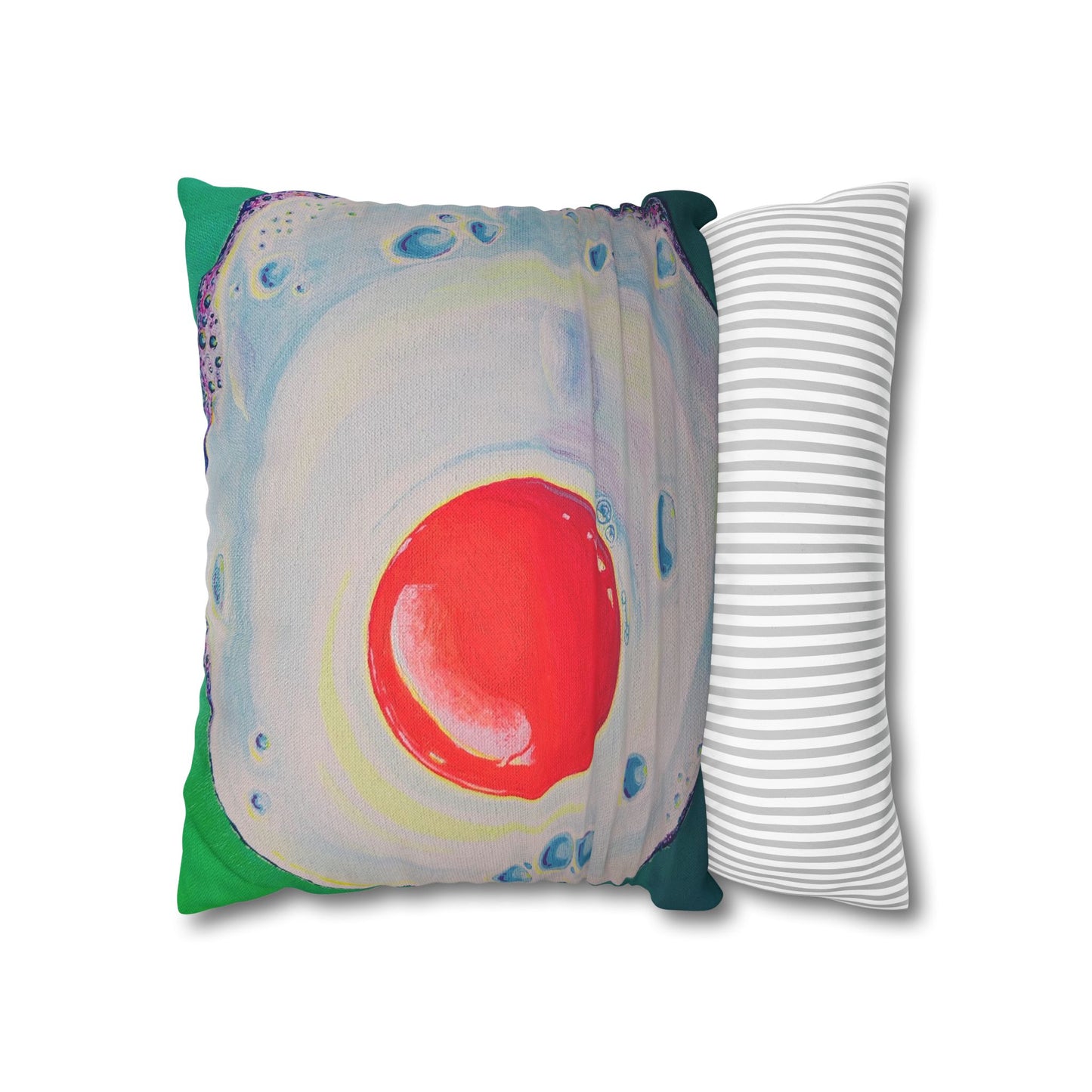 Neon Fried Egg Pillowcase for Throw Pillow, Cover Only