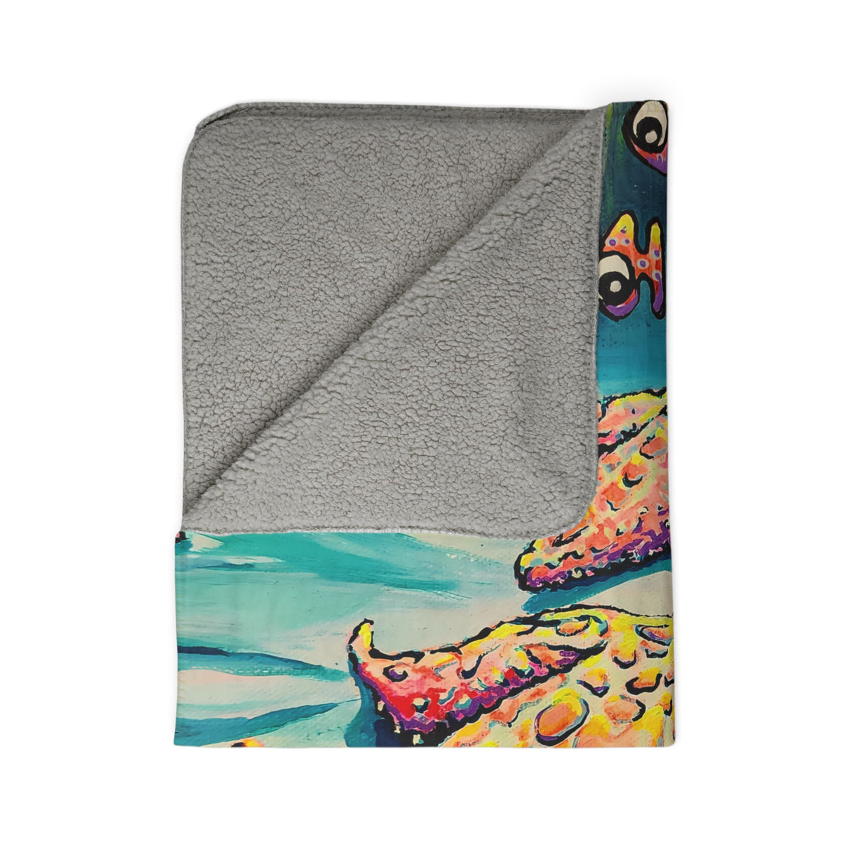 Cyclops Starfish Fleece Sherpa Blanket