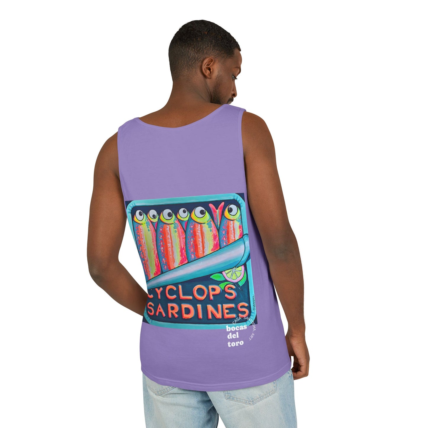 Unisex Neon Sardines Tank Top - Perfect for Summer Vibes