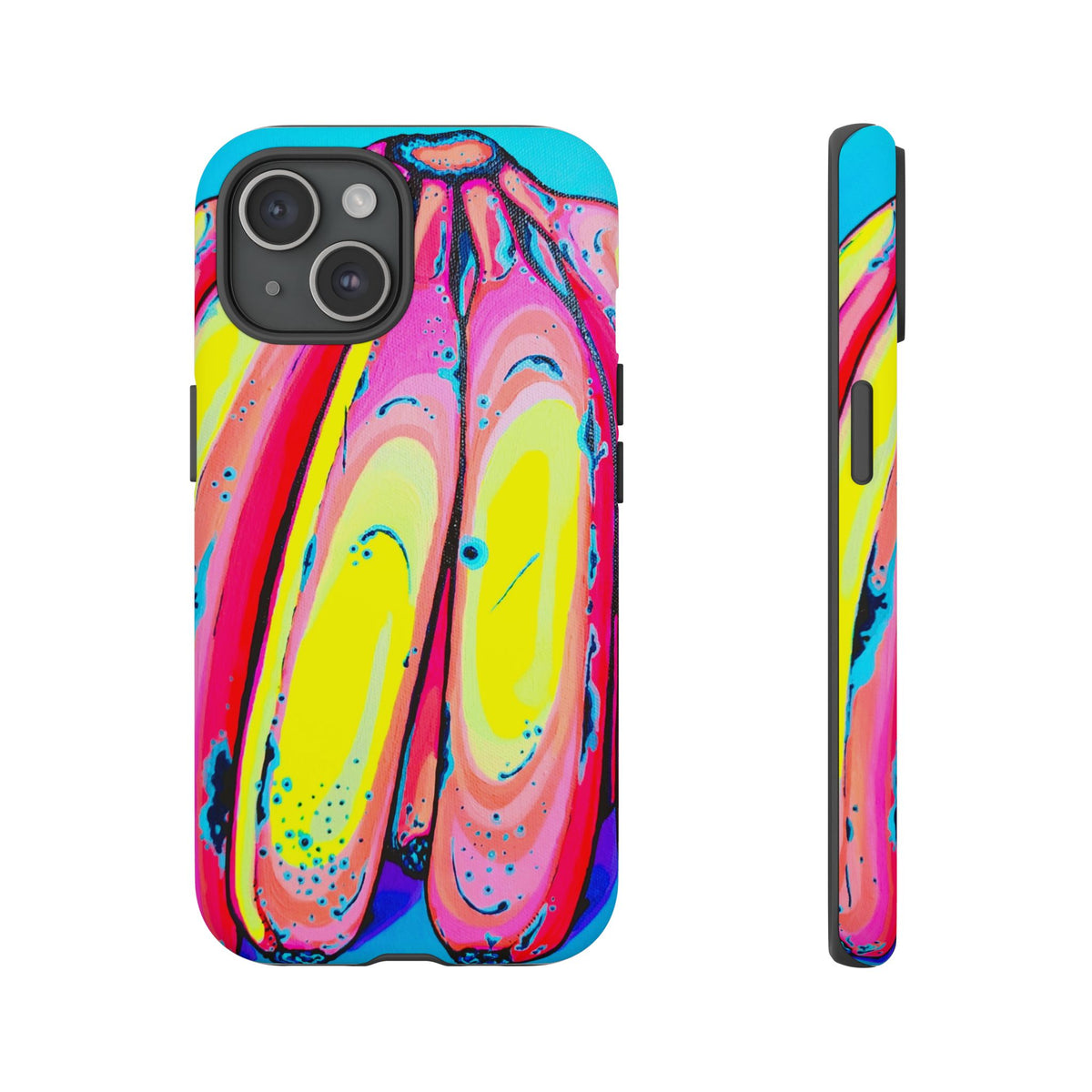 Neon Fat Bananas Tough Phone Case