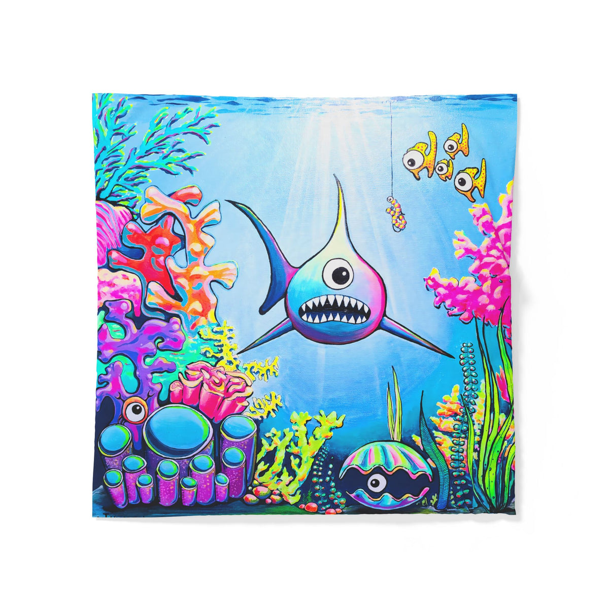 Cyclops Shark Duvet Cover
