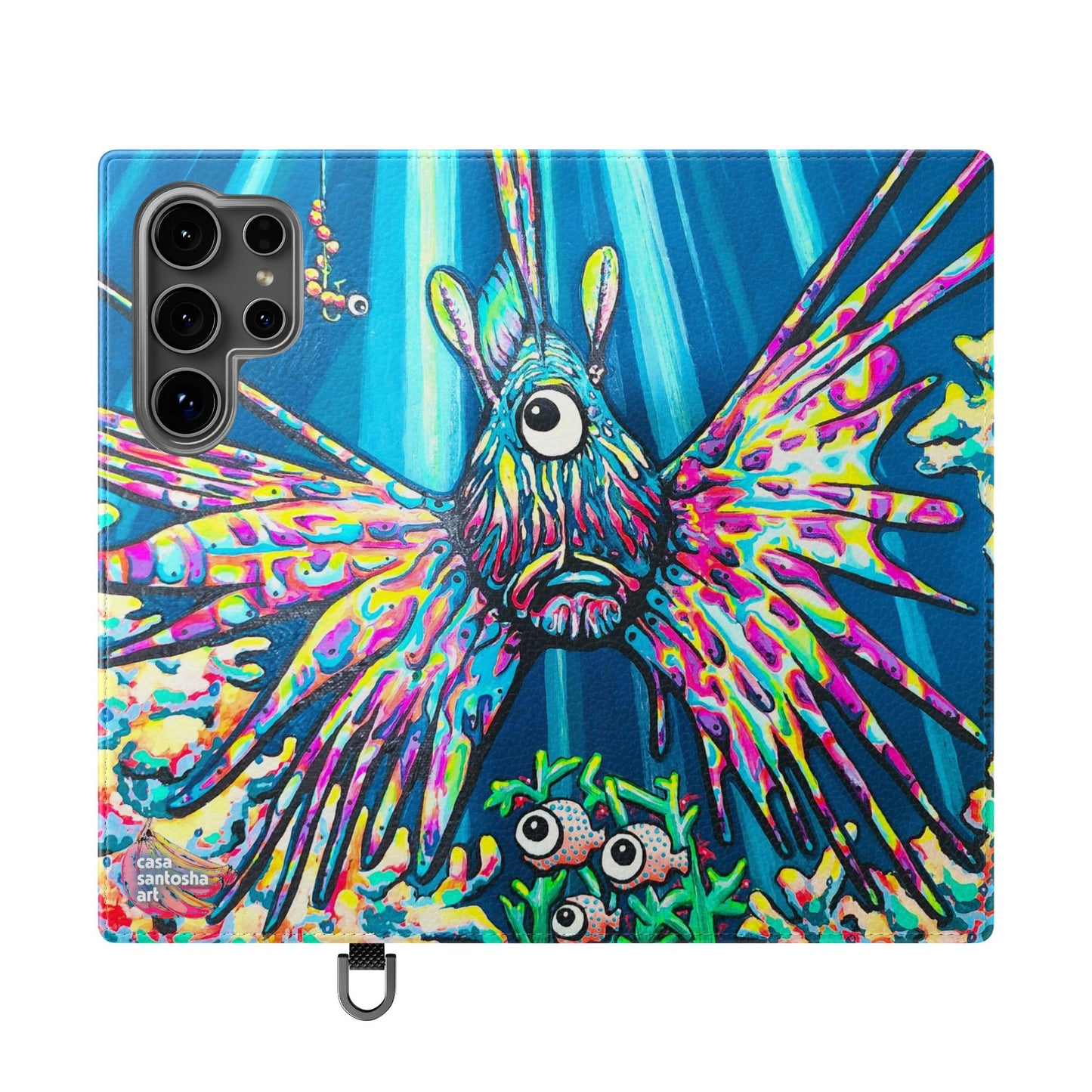 Cyclops Lionfish Flip Phone Case – Wallet Cover with Card Slots