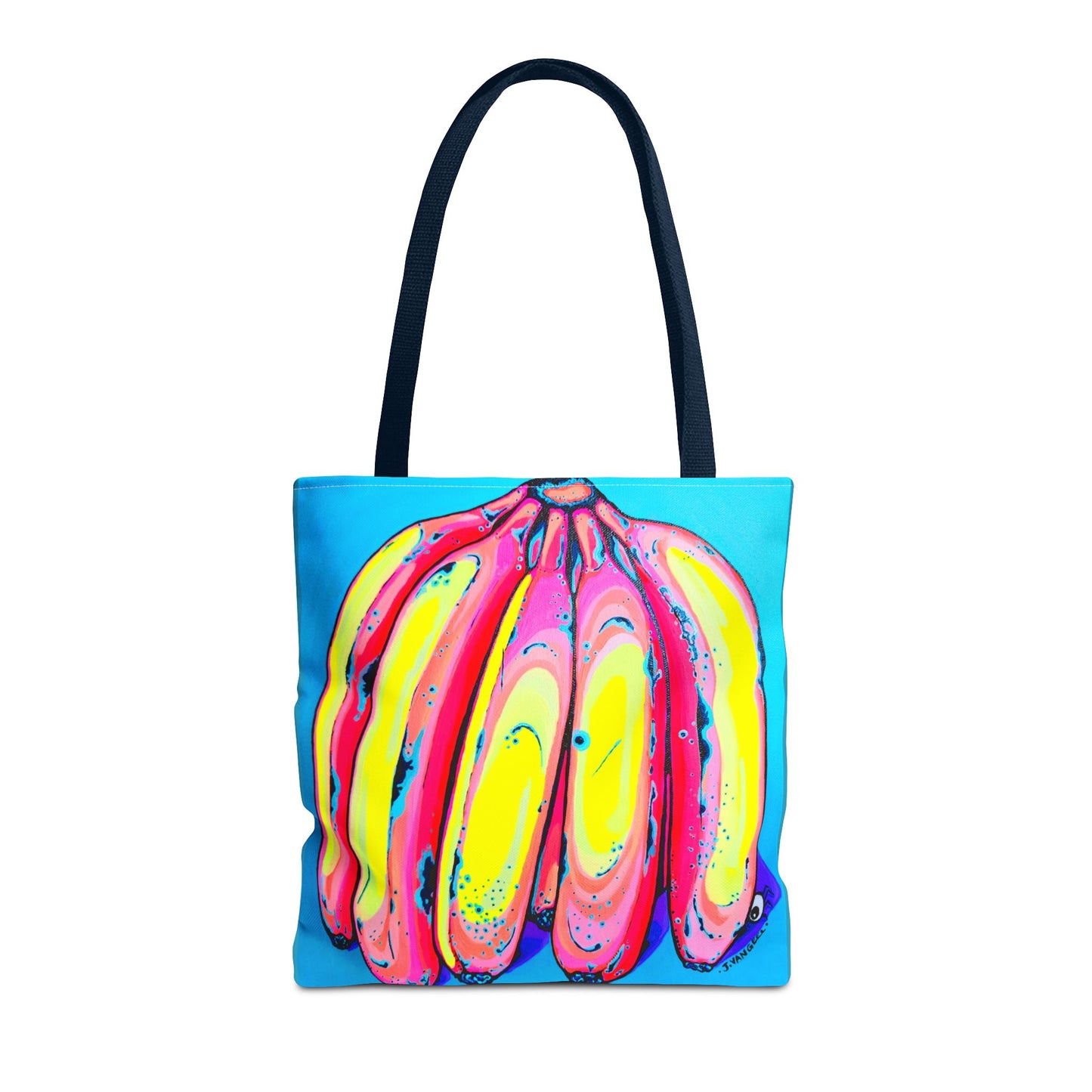 Premium Neon Fat Bananas Tote Bag, Original Artist Design, Reusable Shopping Tote, Eco-Friendly