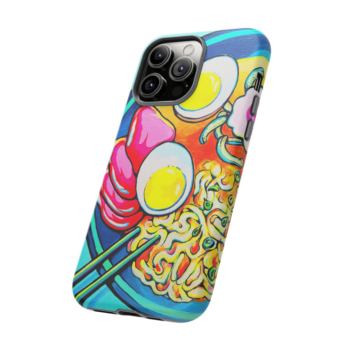 Coque de téléphone résistante Neon Ramen