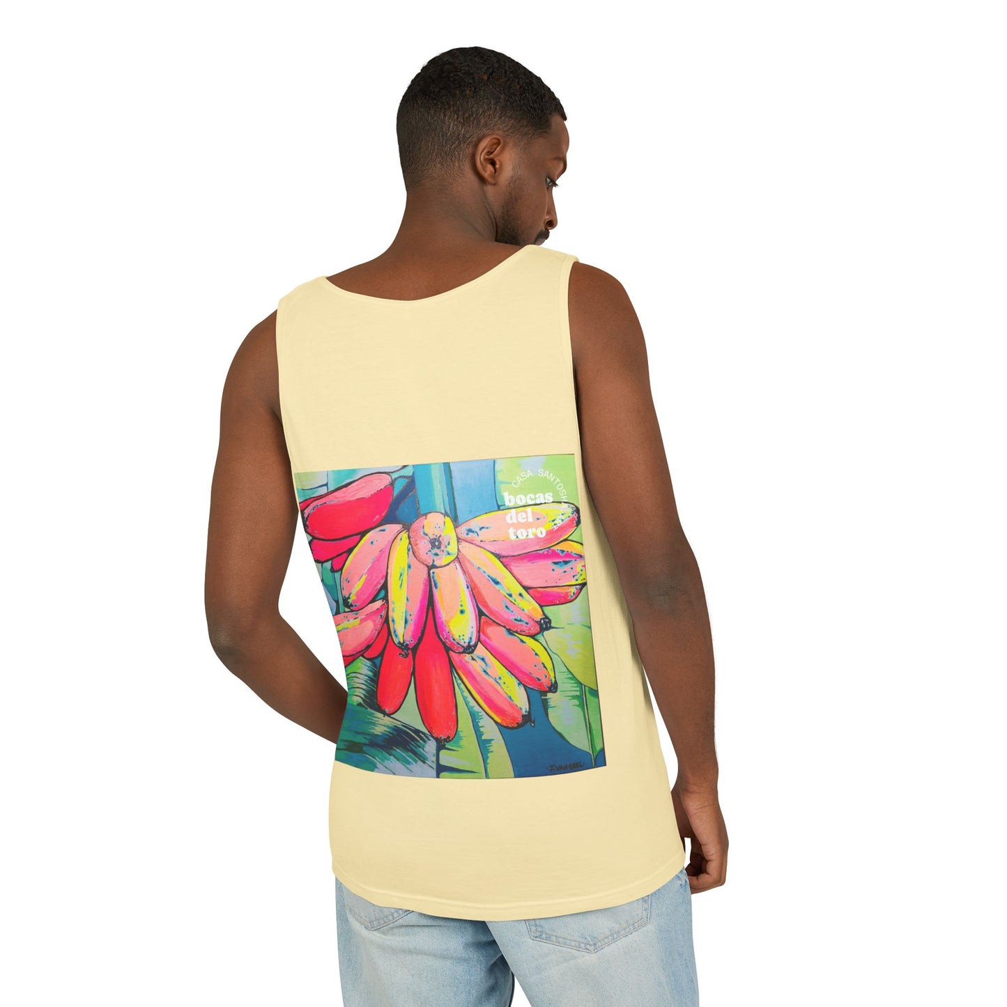 Unisex Neon Primitivo Bananas Tank Top - Perfect for Summer Vibes