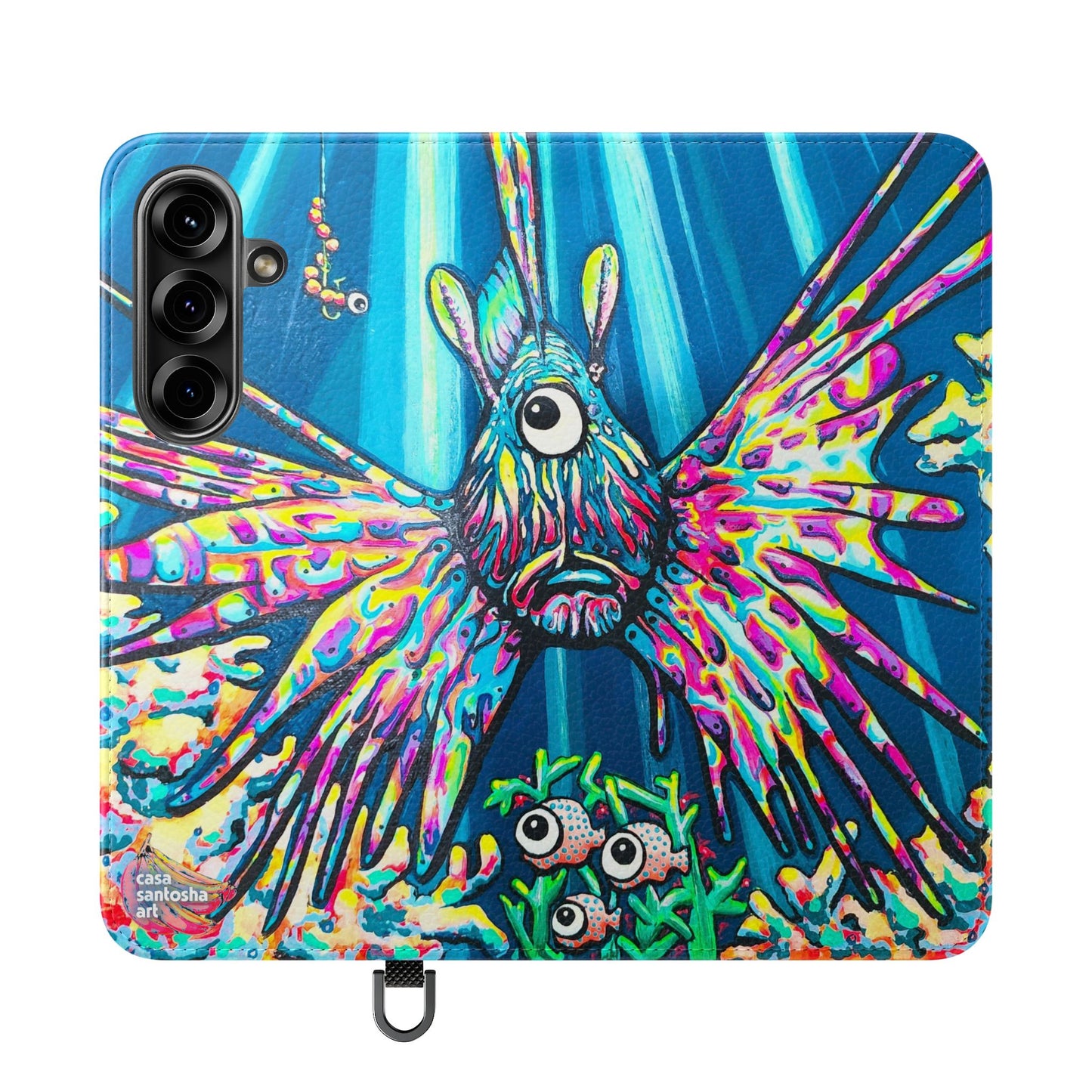Cyclops Lionfish Flip Phone Case – Wallet Cover with Card Slots