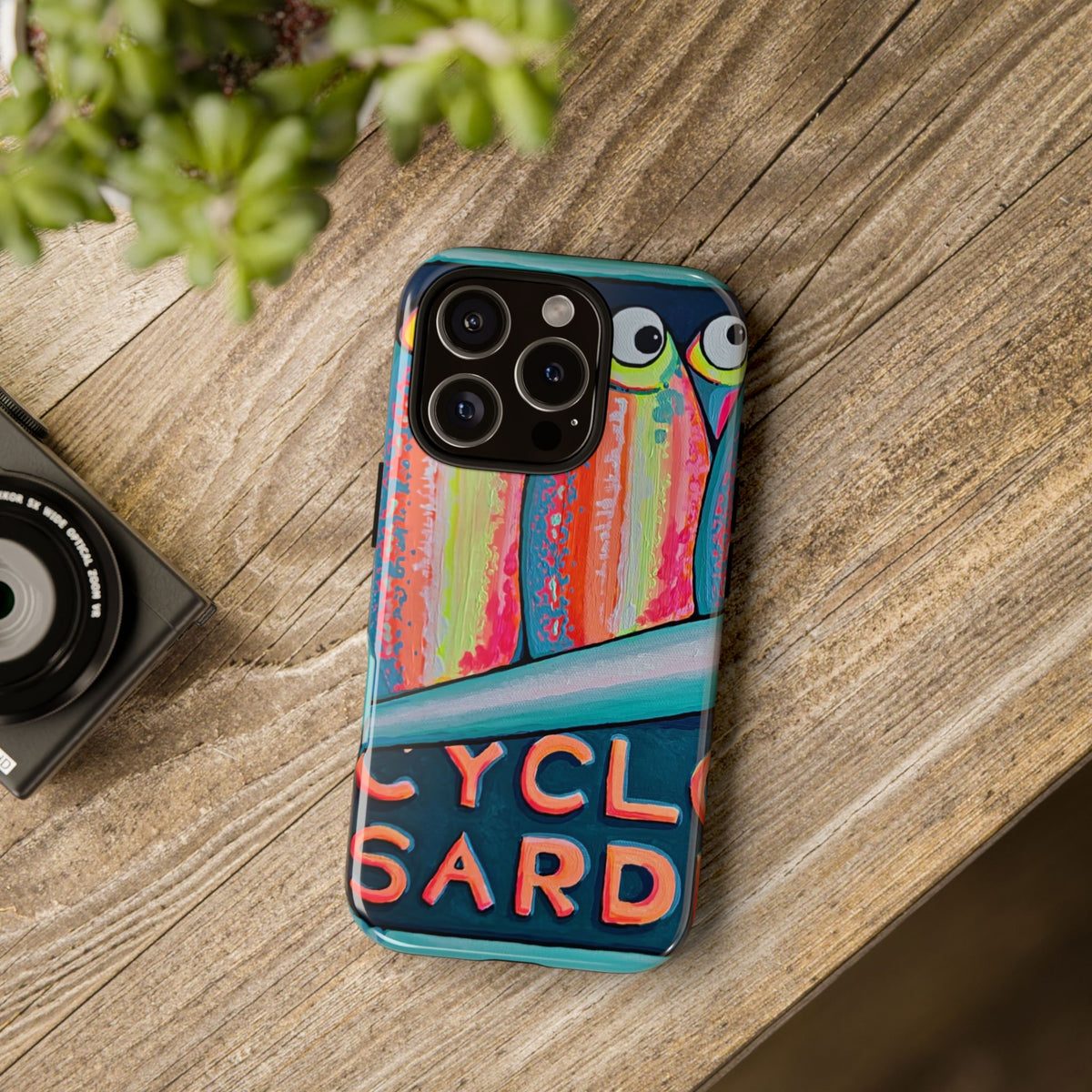 Neon Sardines Tough Phone Case