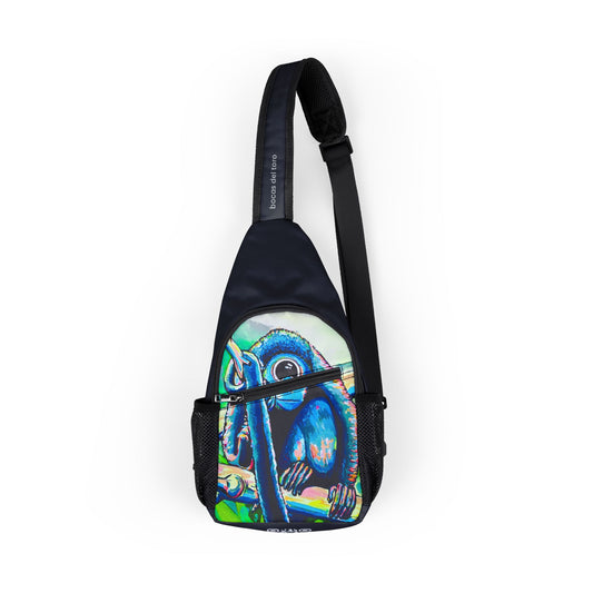 Cyclops Monkey Art Sling Bag - Travel or Everyday Chest Bag