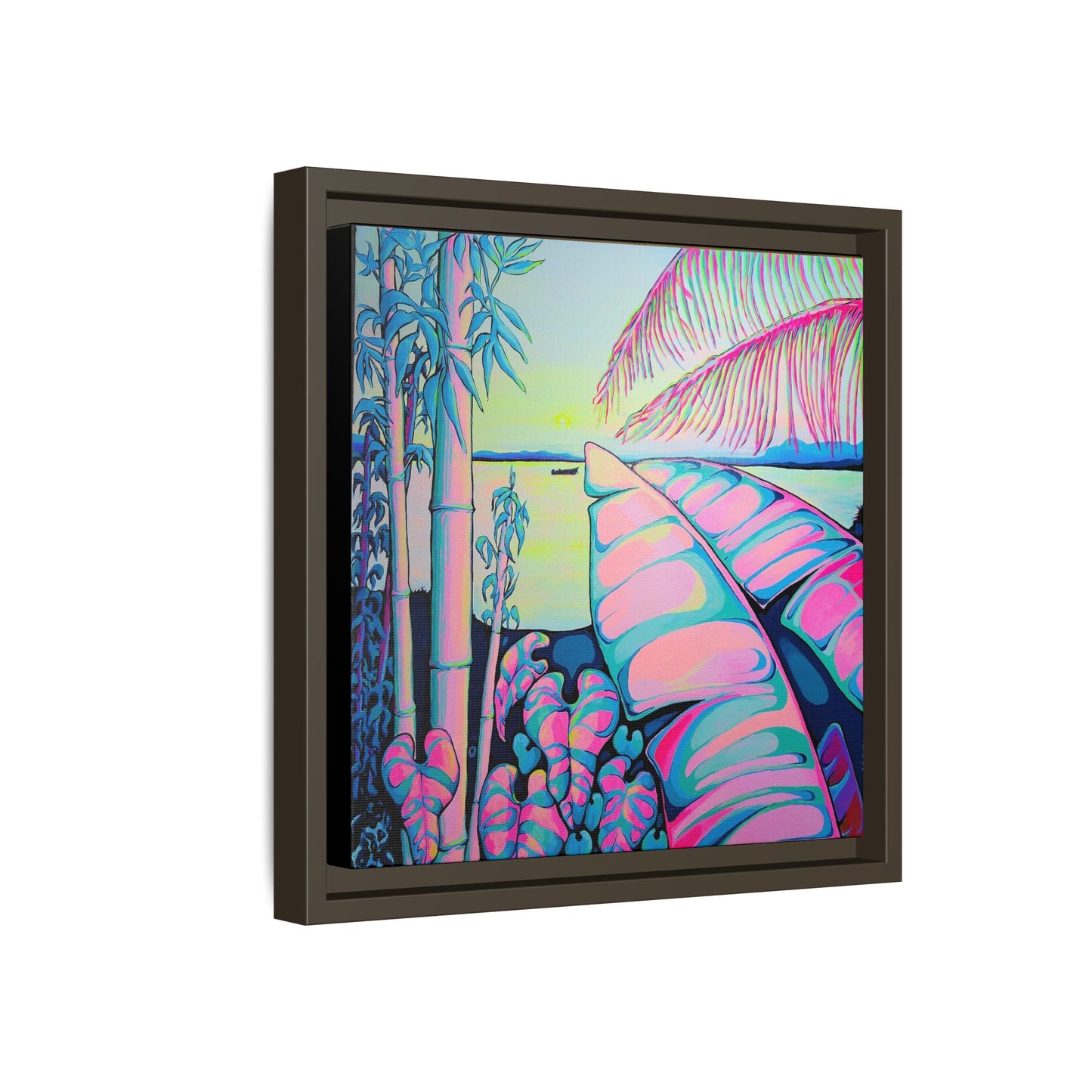 Framed Serenity Bocas Canvas Print