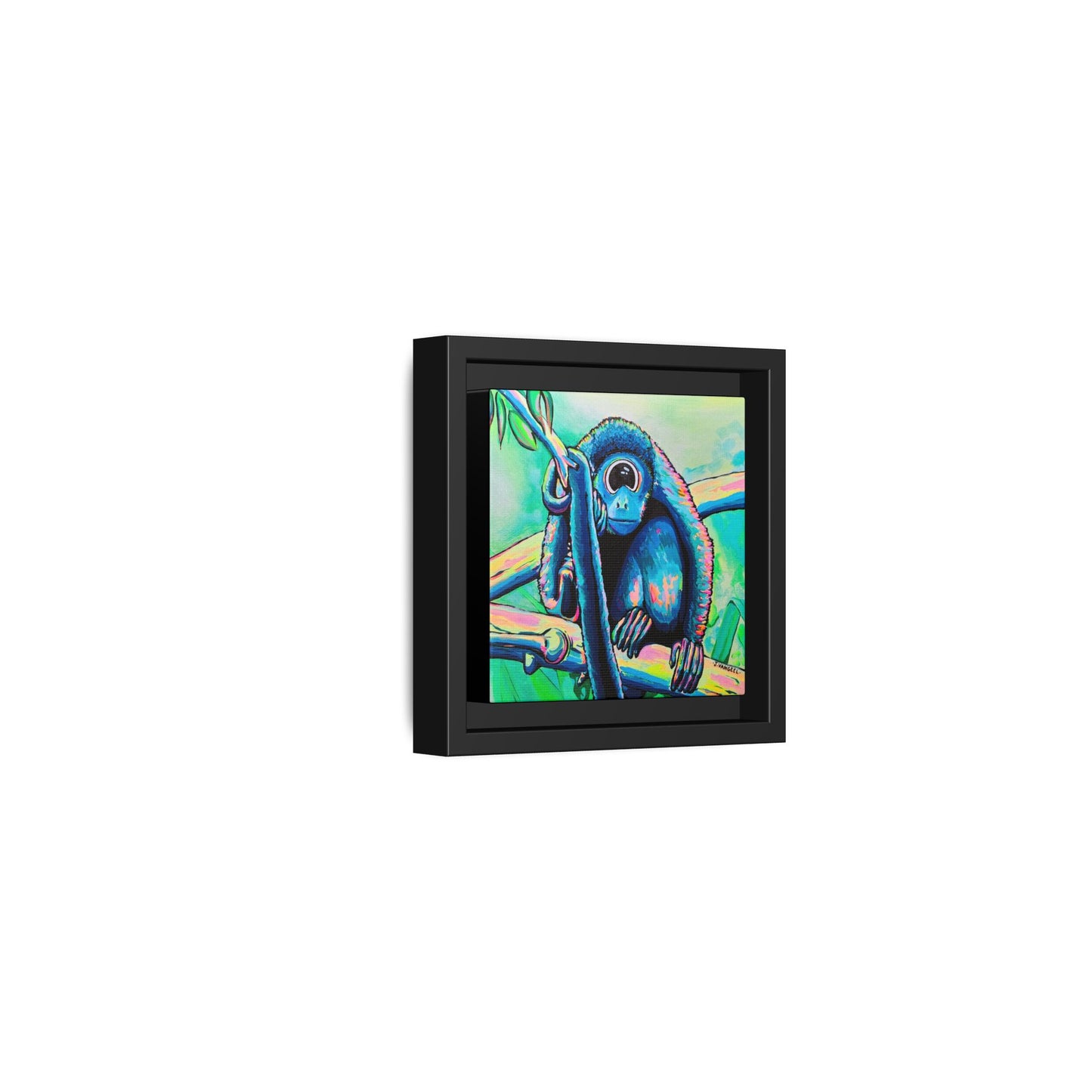 Framed Cyclops Monkey Canvas Print
