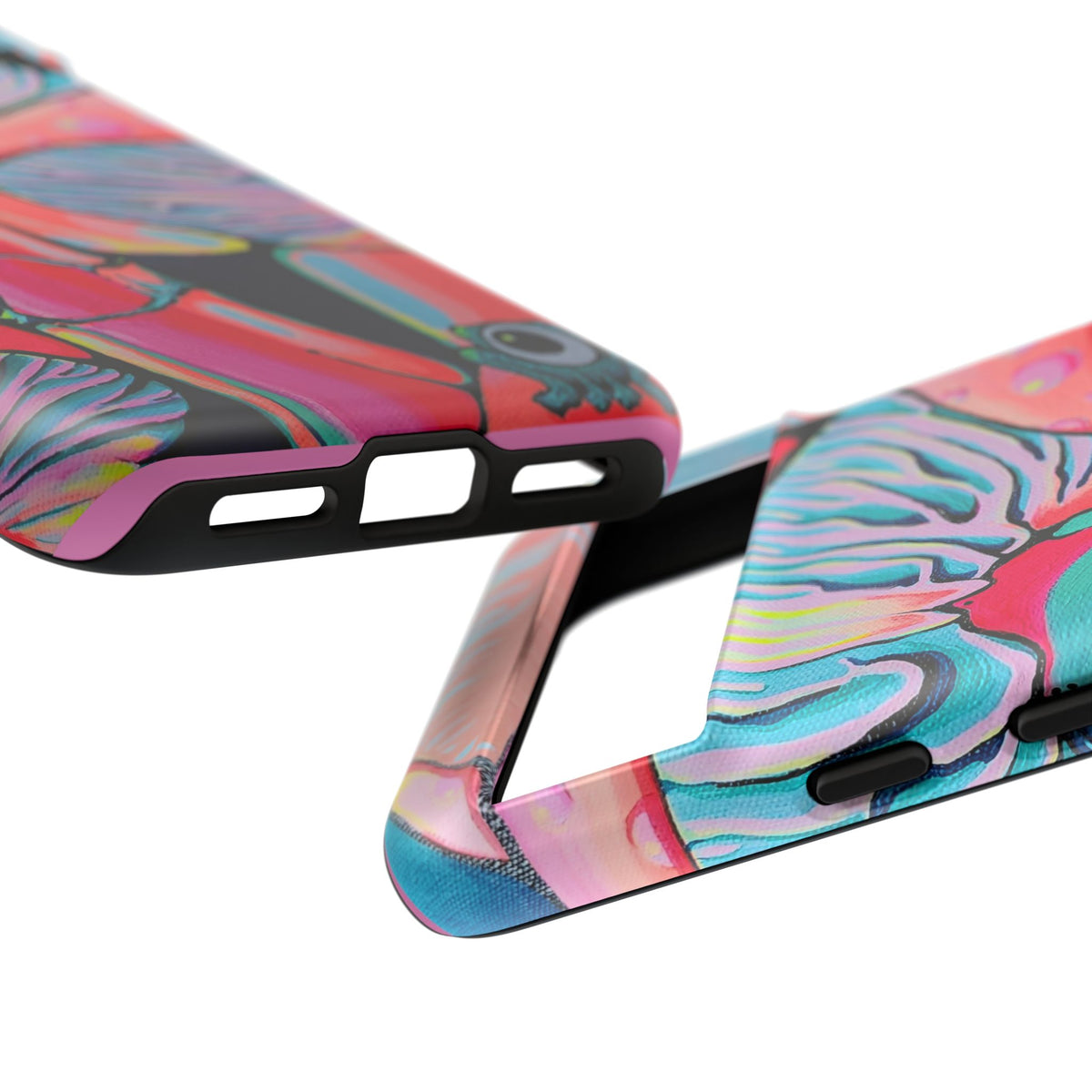 Coque de téléphone résistante Trippy Mushrooms