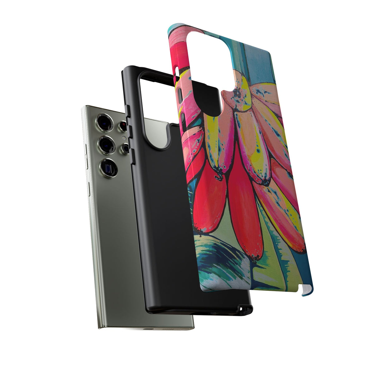 Neon Primitivo Bananas Tough Phone Case