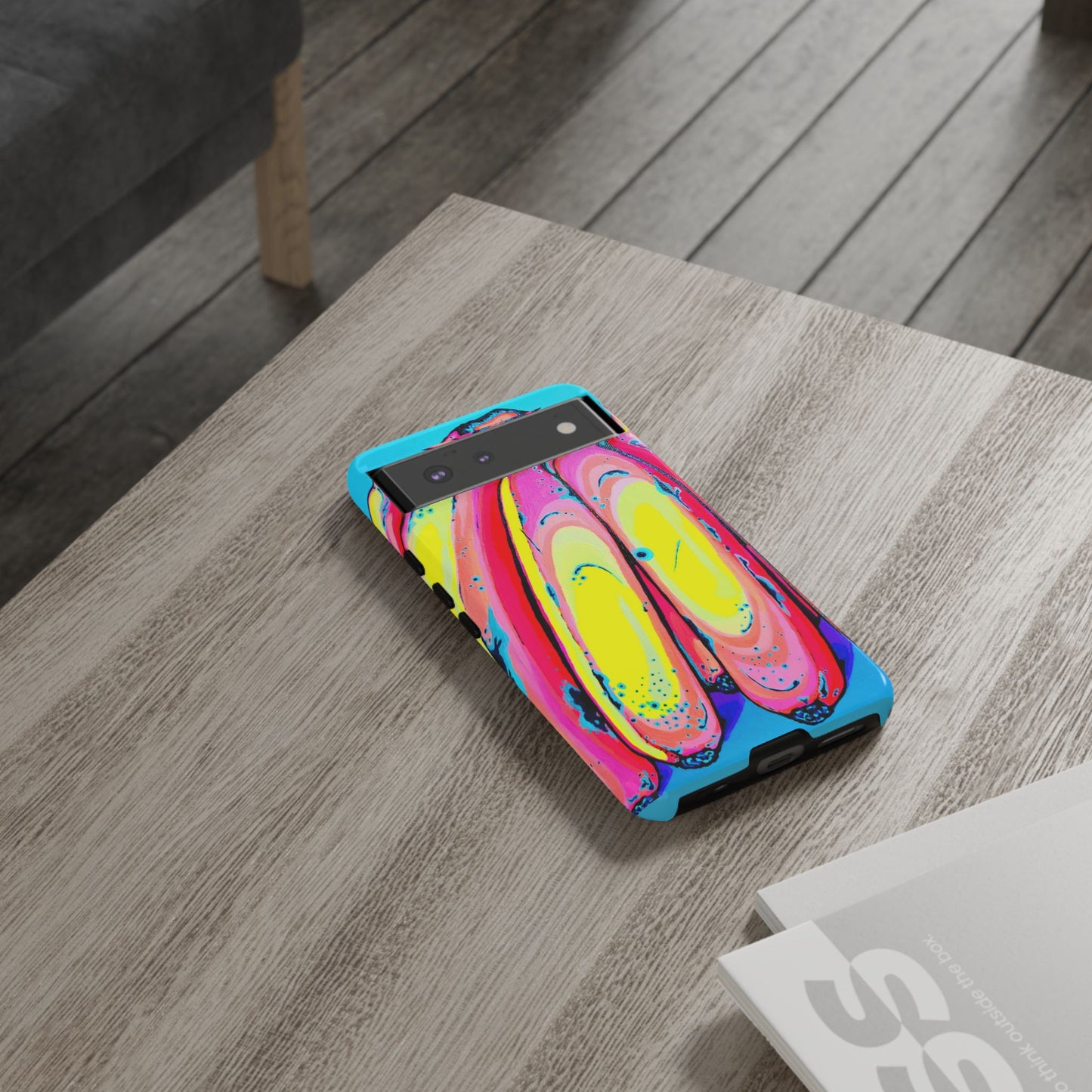 Neon Fat Bananas Tough Phone Case
