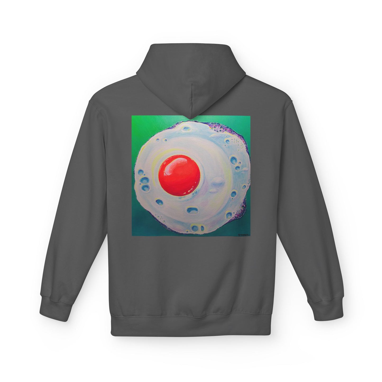 Unisex Neon Fried Egg Soft Hoodie