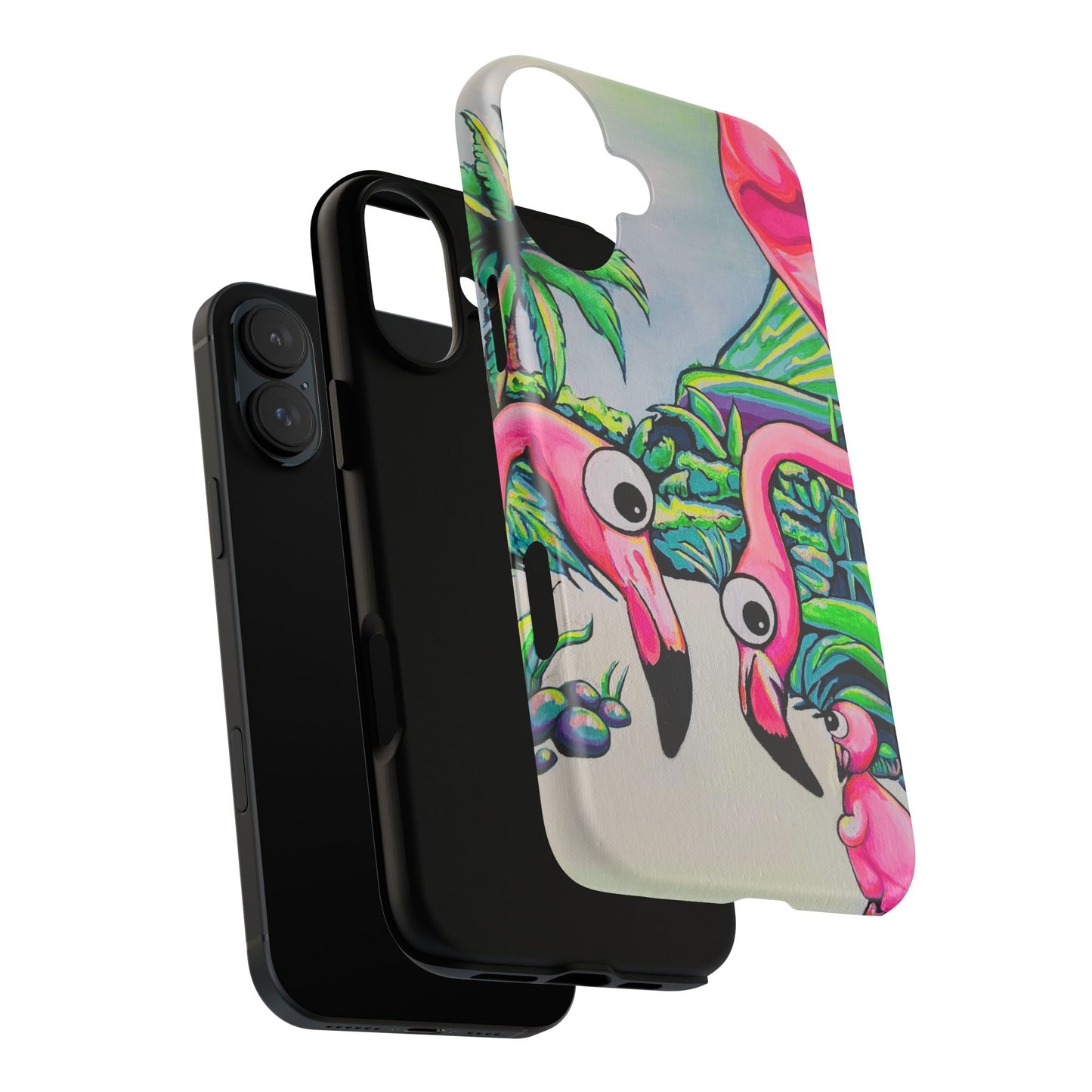 Cyclops Flamingo Family Tough Phone Case