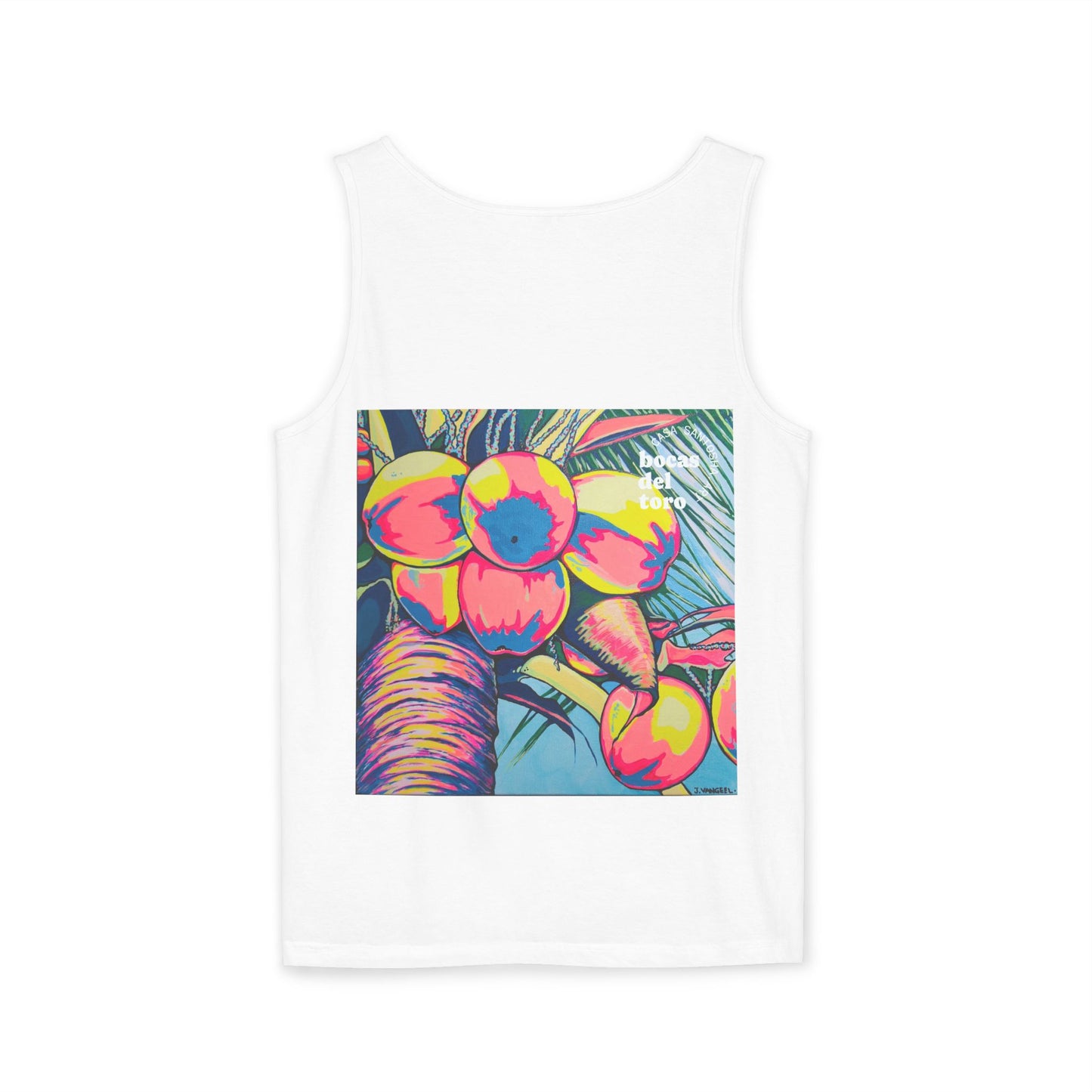 Unisex Neon Coconuts Tank Top - Perfect for Summer Vibes