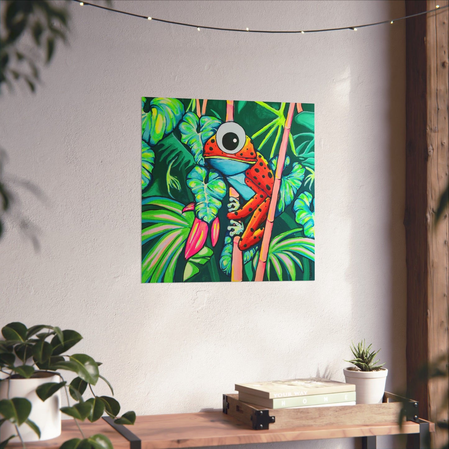 Cyclops Red Frog Giclée Art Poster