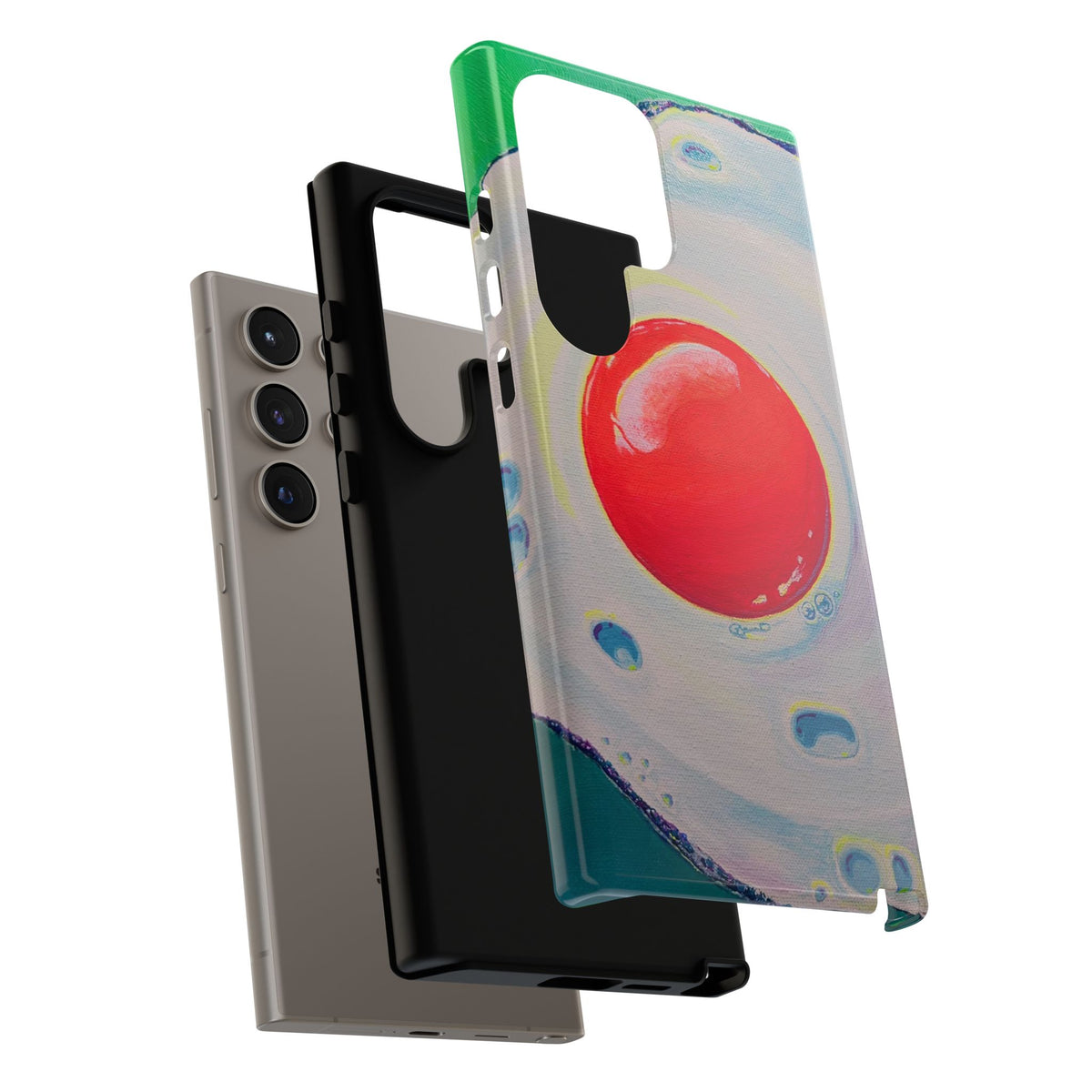 Neon Fried Egg Tough Phone Case