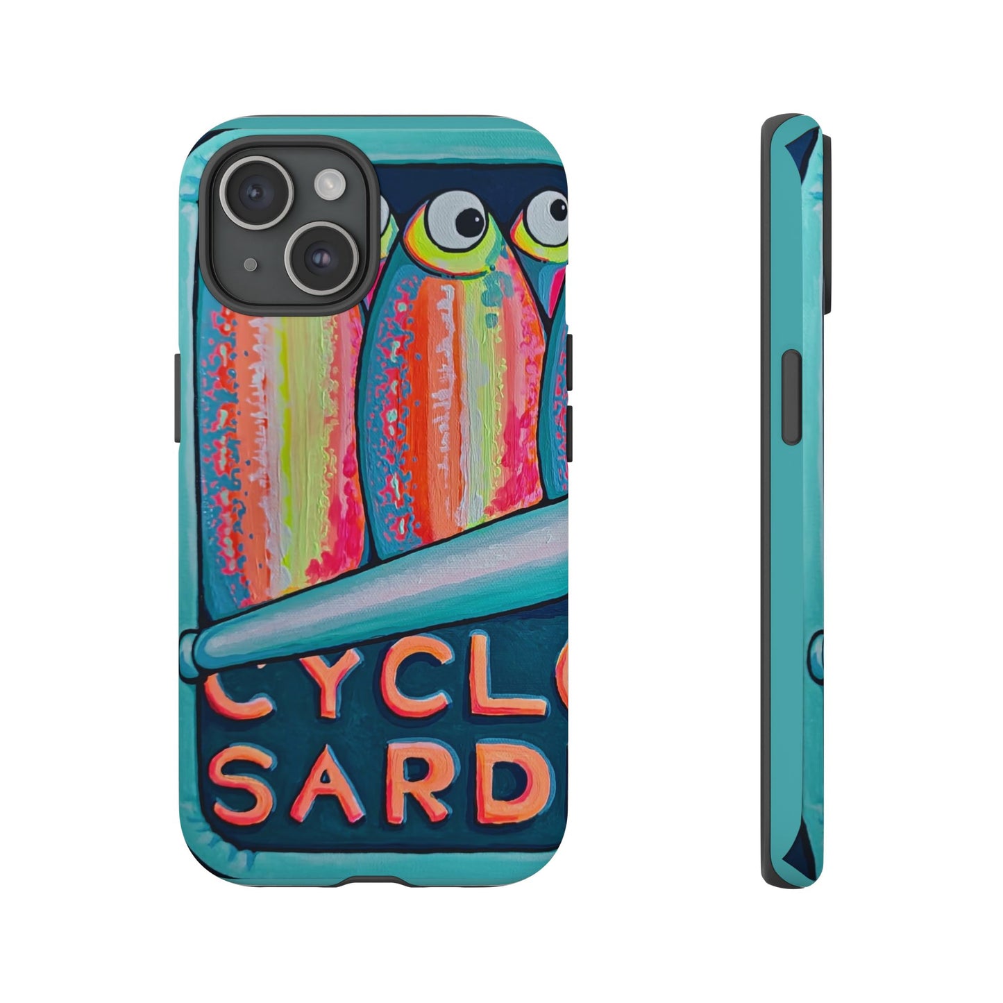 Neon Sardines Tough Phone Case