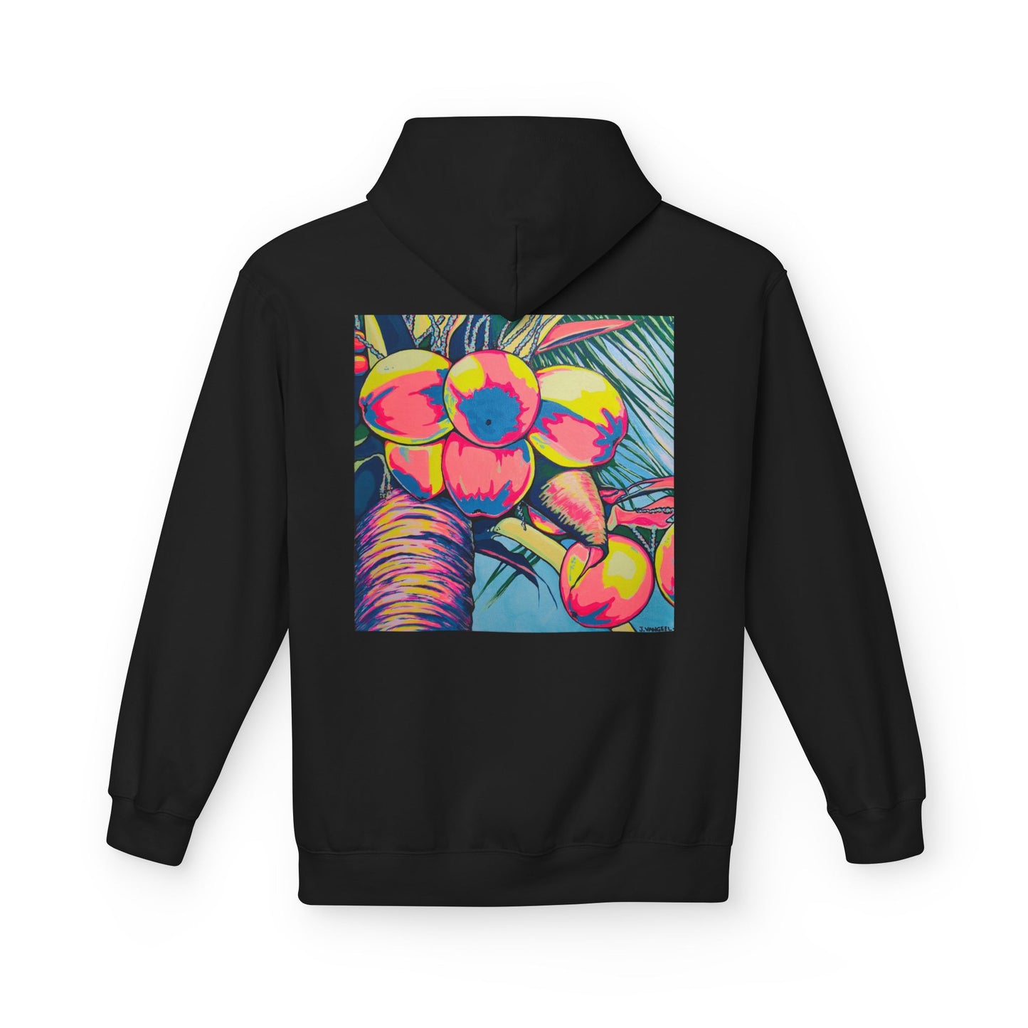 Unisex Neon Coconuts Soft Hoodie