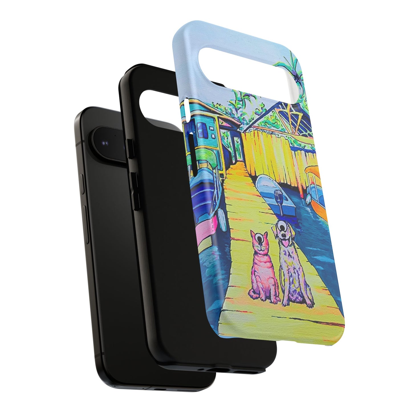 Cyclops Cat and Dog in Bocas Tough Phone Case