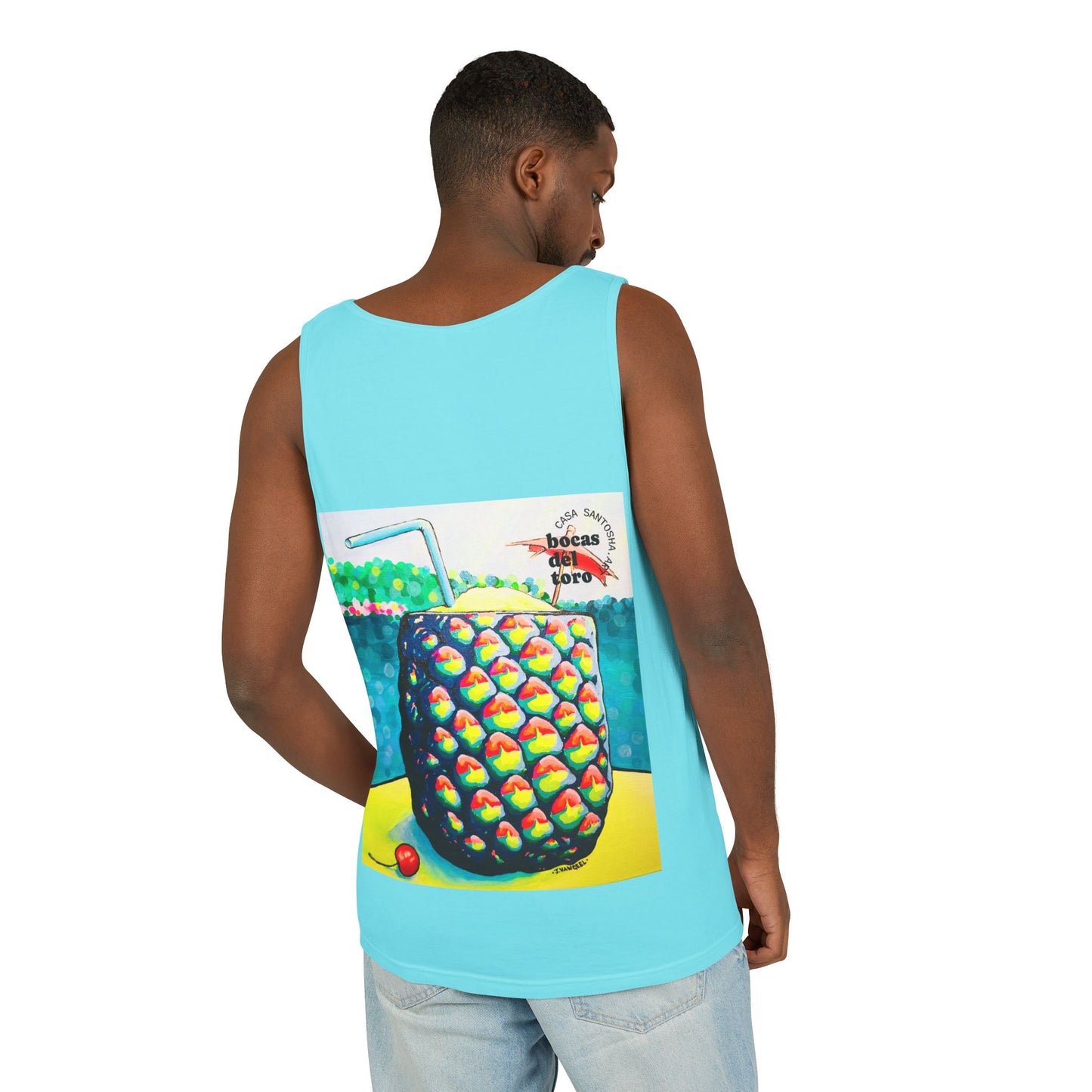 Unisex Neon Piña Colada Tank Top - Perfect for Summer Vibes