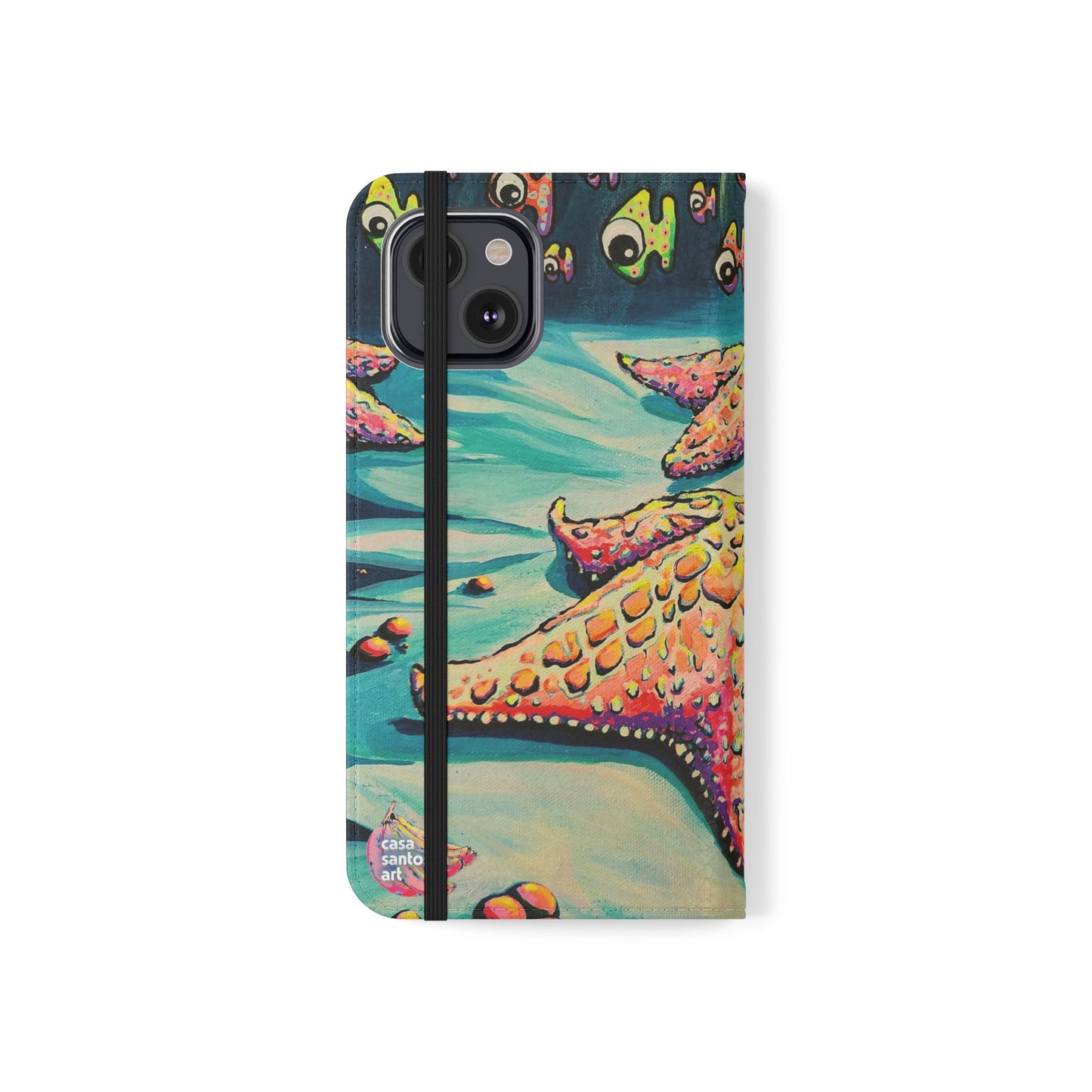 Cyclops Starfish Flip Phone Case – Wallet Cover with Card Slots