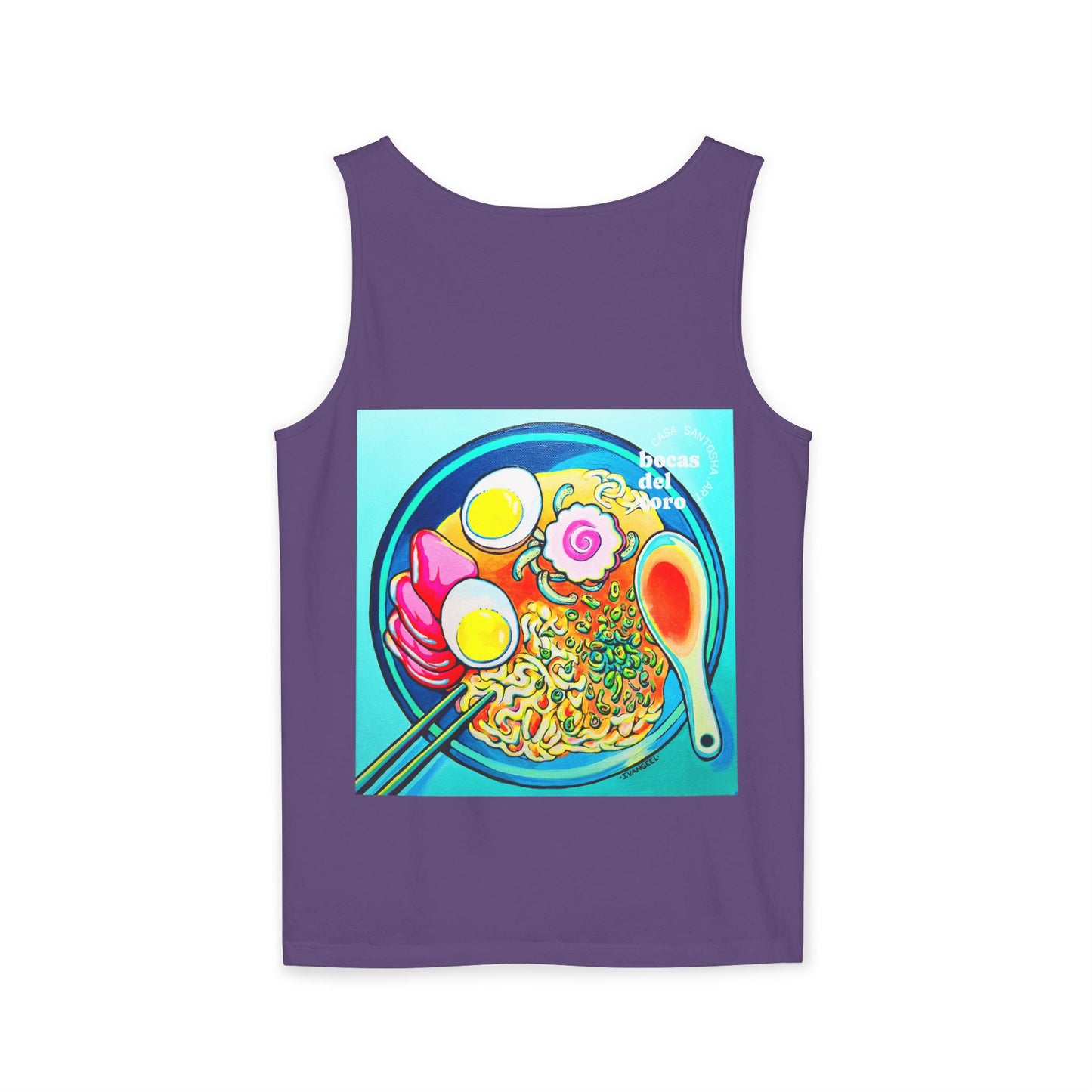 Unisex Neon Ramen Tank Top - Perfect for Summer Vibes