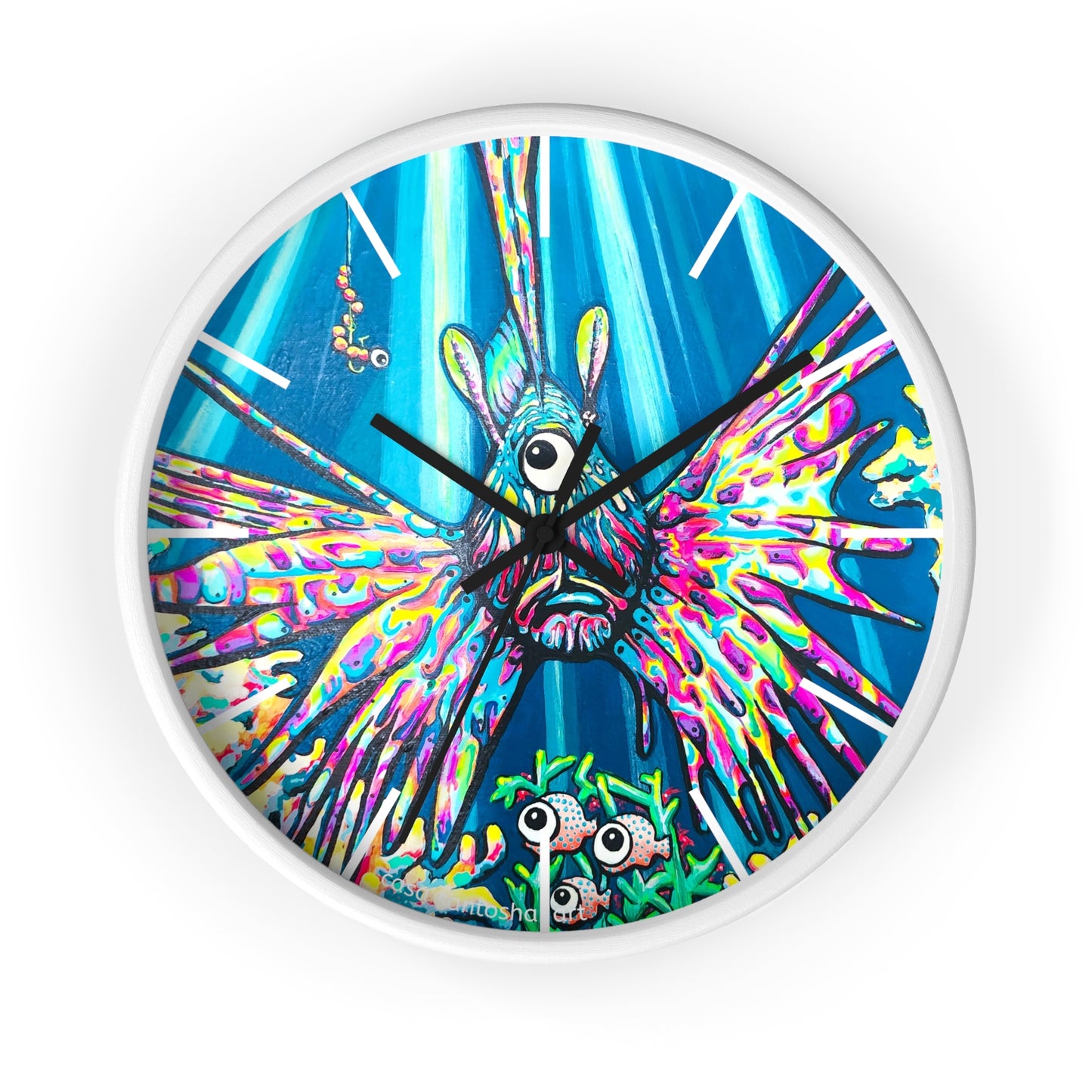 Cyclops Lionfish Pop Art Wall Clock