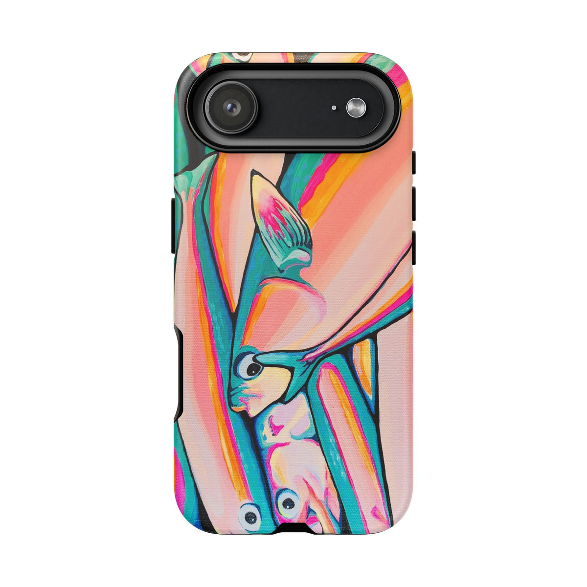 Neon Fish Tough Phone Case