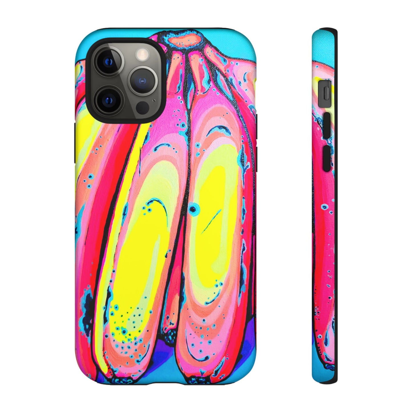 Neon Fat Bananas Tough Phone Case