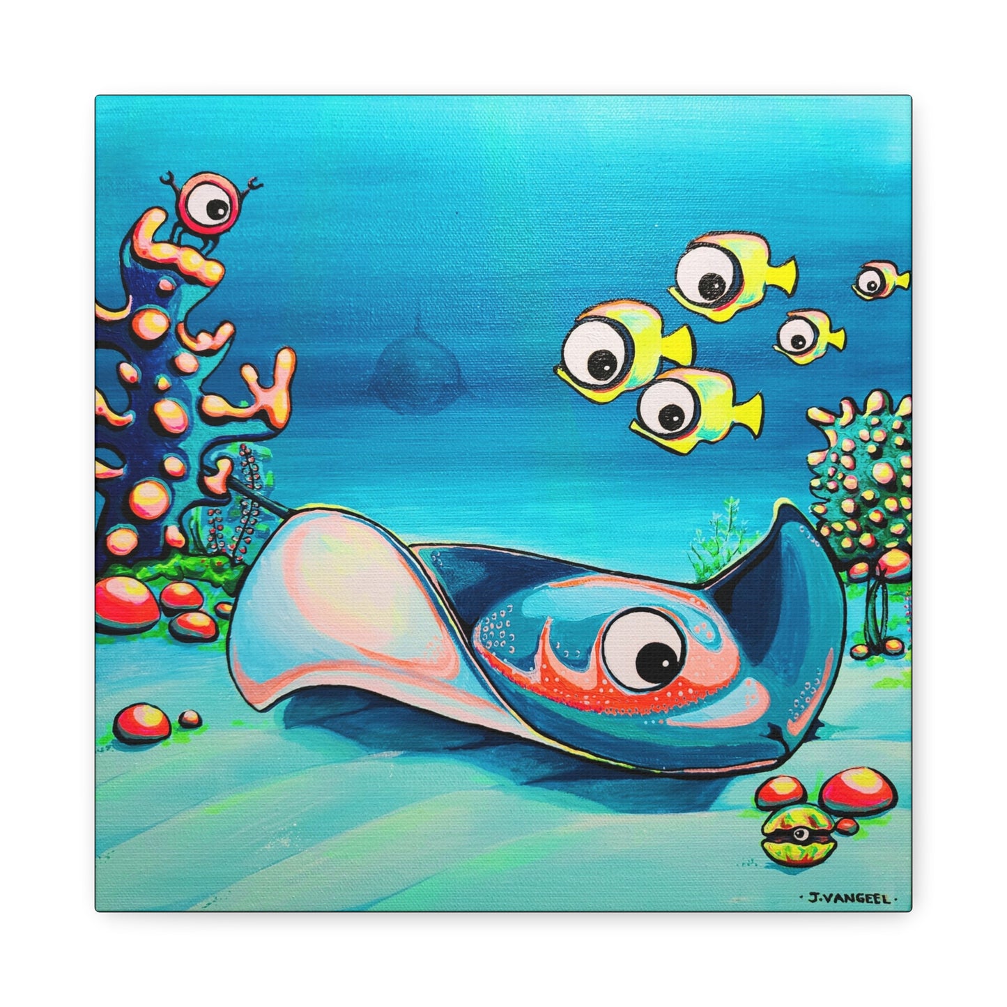 Cyclops Stingray Canvas Wall Art