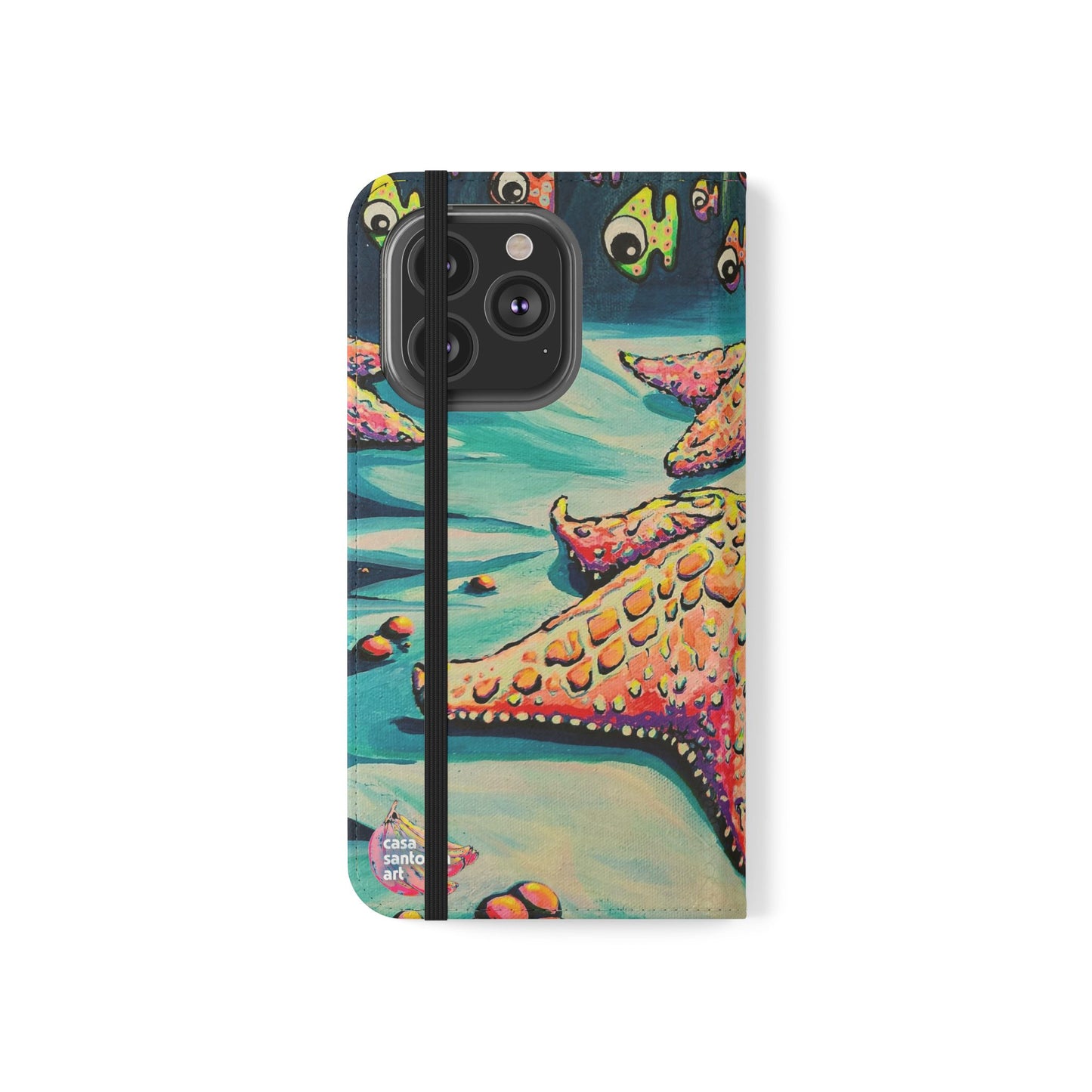 Cyclops Starfish Flip Phone Case – Wallet Cover with Card Slots