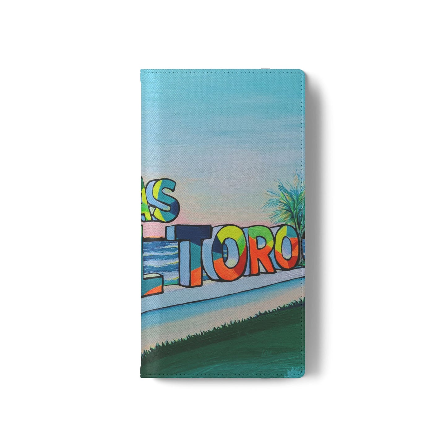 Bocas Del Toro Sign Flip Phone Case – Wallet Cover with Card Slots