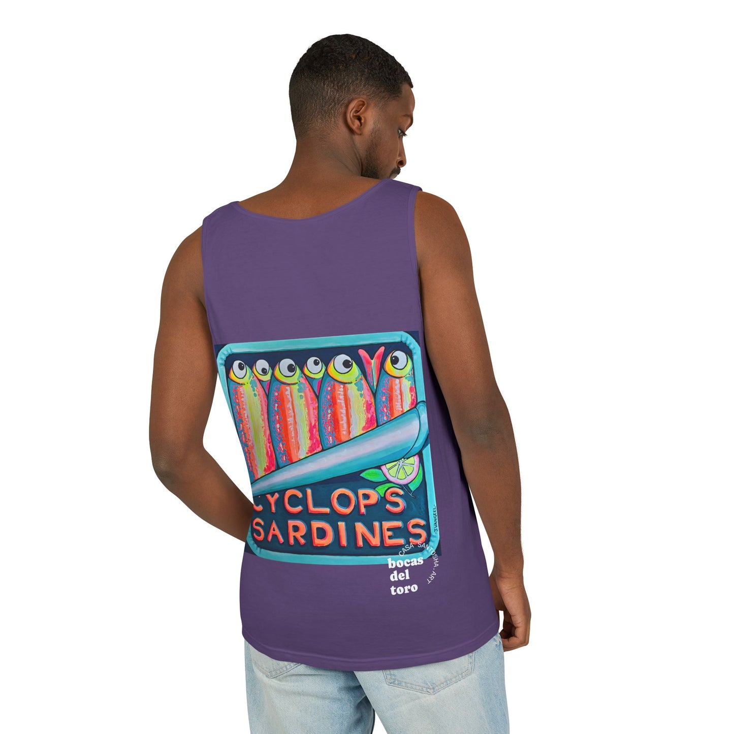 Unisex Neon Sardines Tank Top - Perfect for Summer Vibes