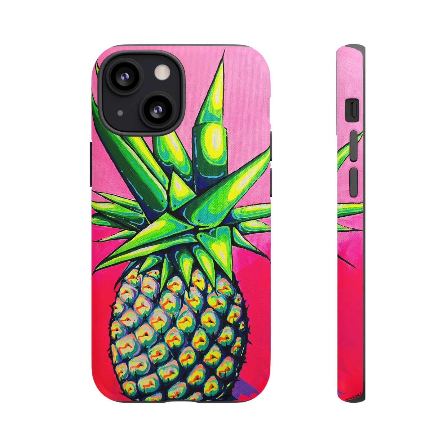 Neon Pineapple Tough Phone Case