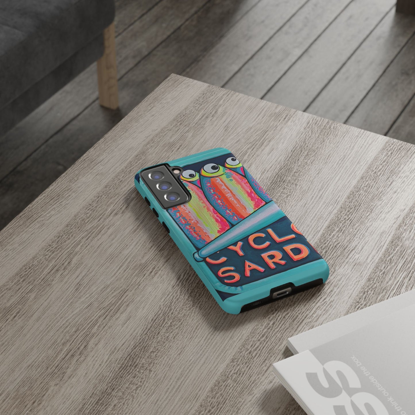Neon Sardines Tough Phone Case
