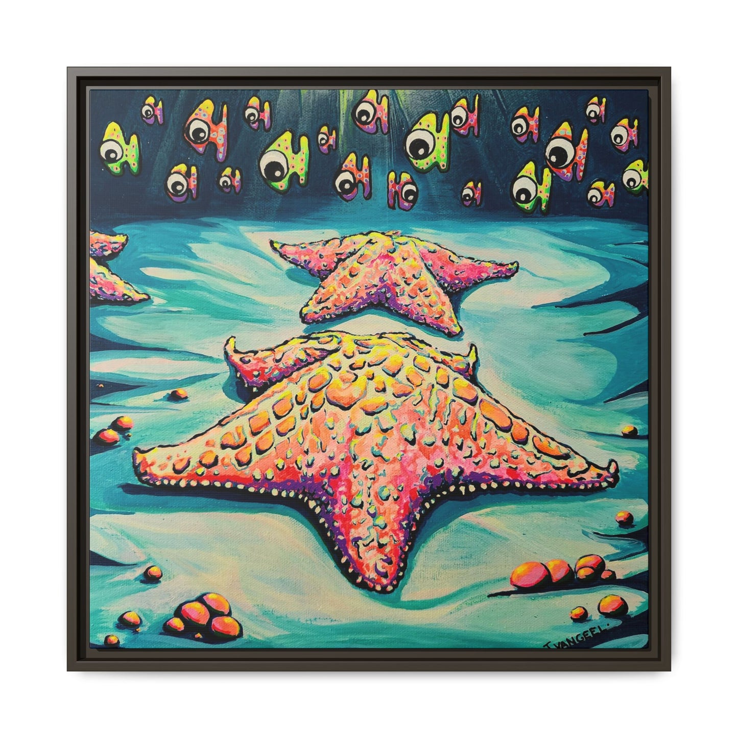 Framed Cyclops Starfish Canvas Print