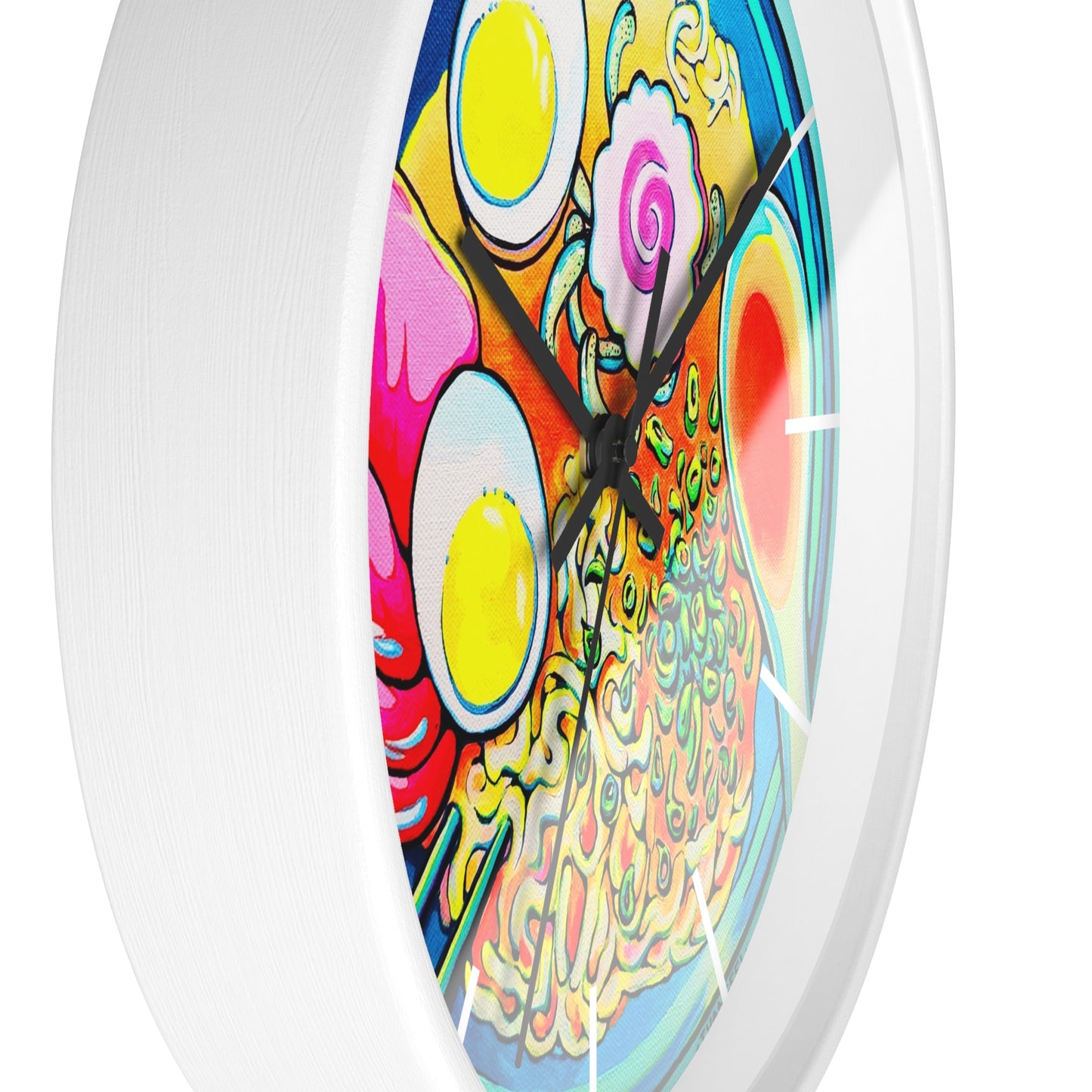 Neon Ramen Pop Art Wall Clock