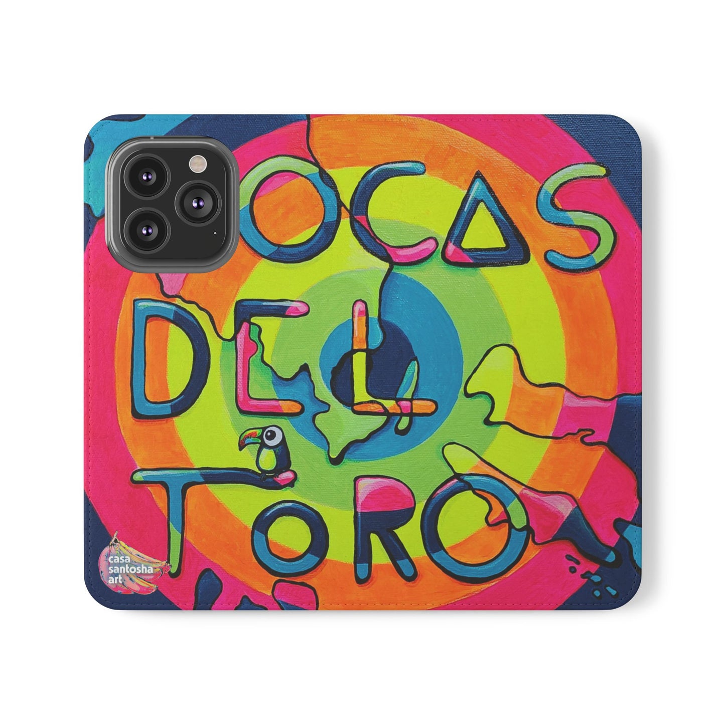 Bocas Del Toro Islands Flip Phone Case – Wallet Cover with Card Slots