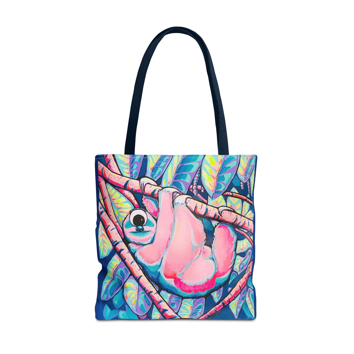 Premium Cyclops Sloth Tote Bag, Original Artist Design, Reusable Shopping Tote, Eco-Friendly