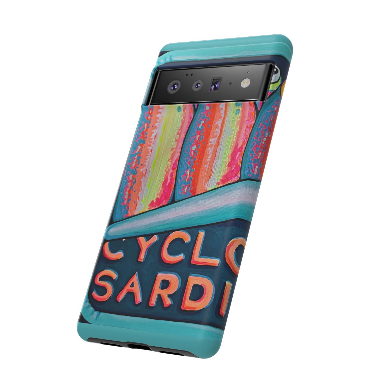 Neon Sardines Tough Phone Case