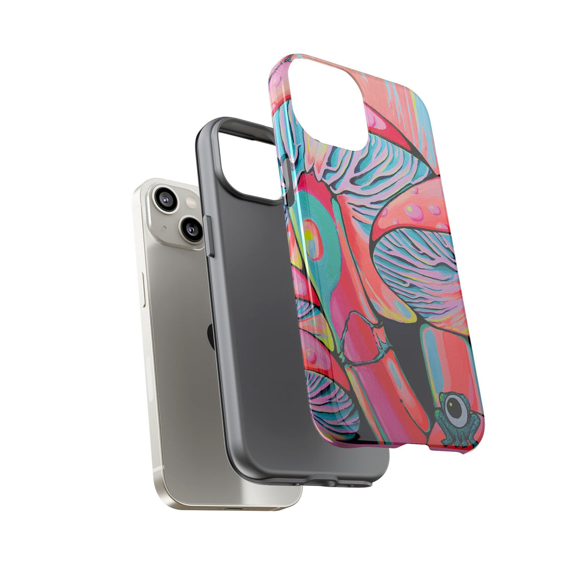 Coque de téléphone résistante Trippy Mushrooms