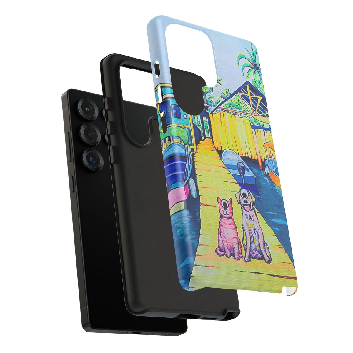 Cyclops Cat and Dog in Bocas Tough Phone Case